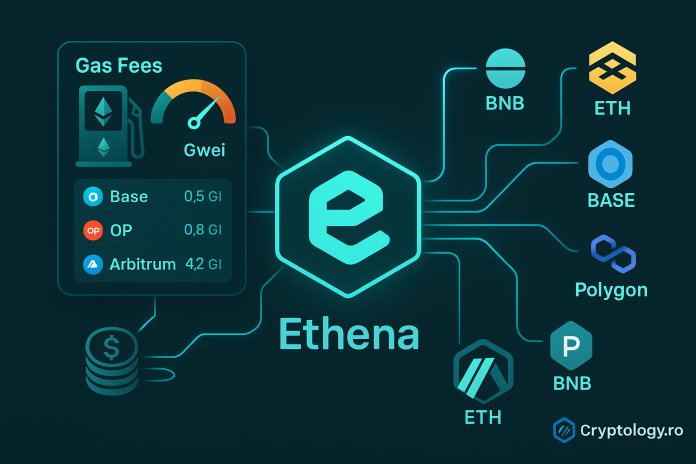 Cum se gestionează taxele de gaz la integrarea Ethena cu mai multe lanțuri simultan
