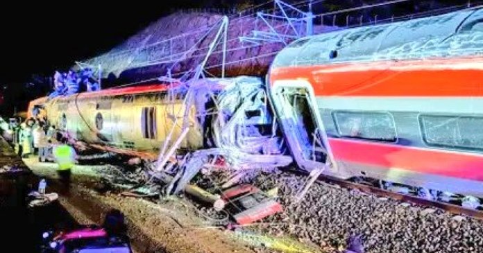 Accident feroviar în partea de sud a Spaniei: minimum 20 de decese și multe persoane rănite captive în trenurile rapide.
