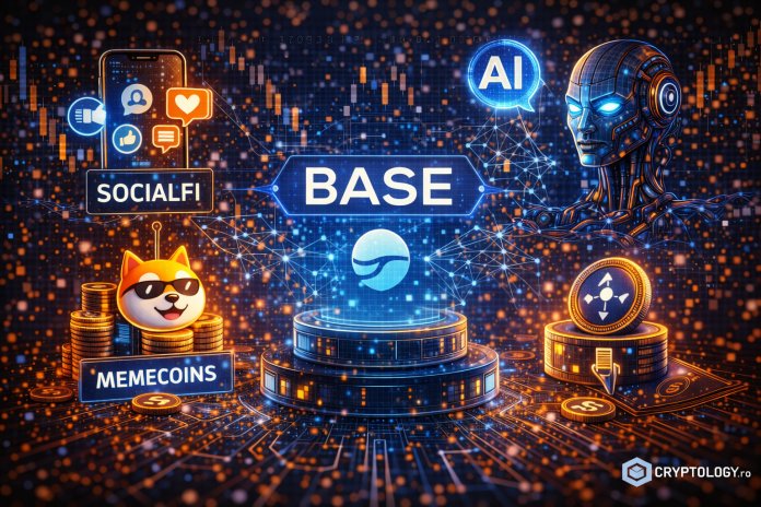 Base urcă pe primul loc între rețelele Layer 2 ale Ethereum, împinsă de SocialFi, memecoin-uri și experimente cu AI
