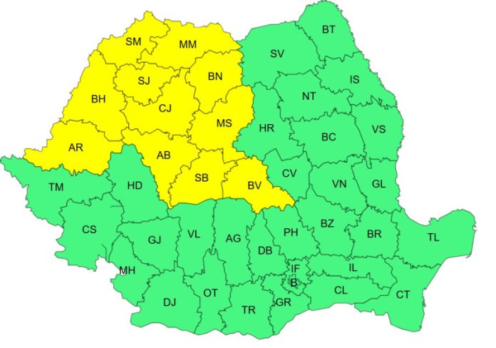 Cod galben de caniculă în 15 județe sâmbătă; intensificarea valului de căldură începe duminică.