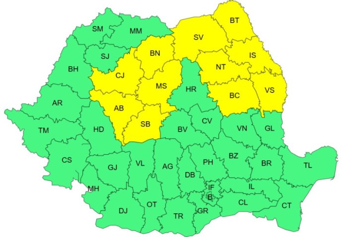 Furtuni pe întreg teritoriul țării: avertizare portocalie și galbenă, cu vânturi puternice și grindină preconizate. ANM a publicat noi...