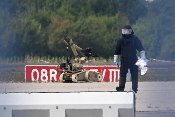 Infiltrare inedită în Europa: o dronă rusă folosită în Ucraina, dotată cu explozibil Semtex, a intrat pe aeroportul din Leipzig, Germania.